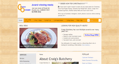 Desktop Screenshot of craigsbutchery.com.au
